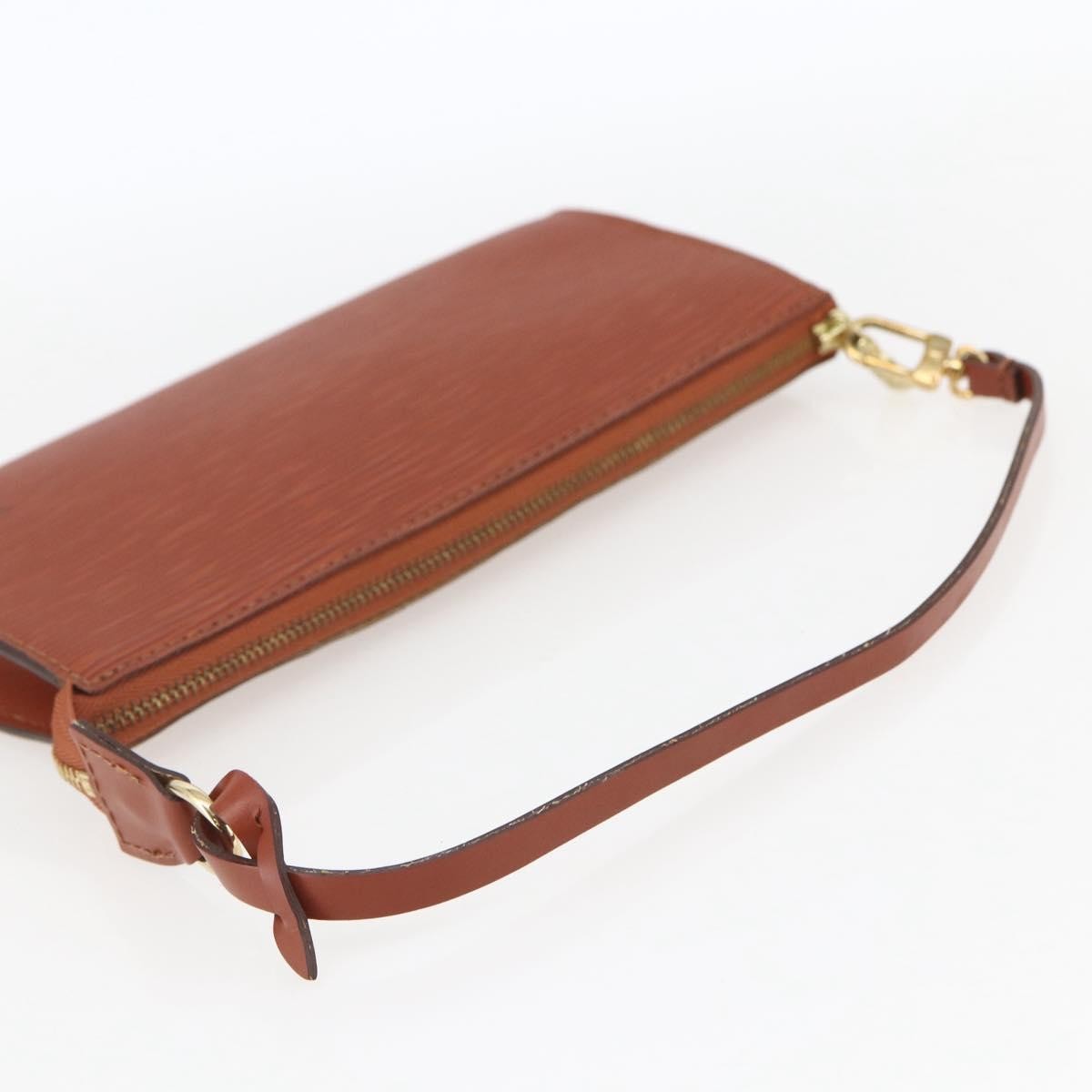 Louis Vuitton Pochette Accessoires Epi Leather Brown Leather Clutche & Pouche Bag