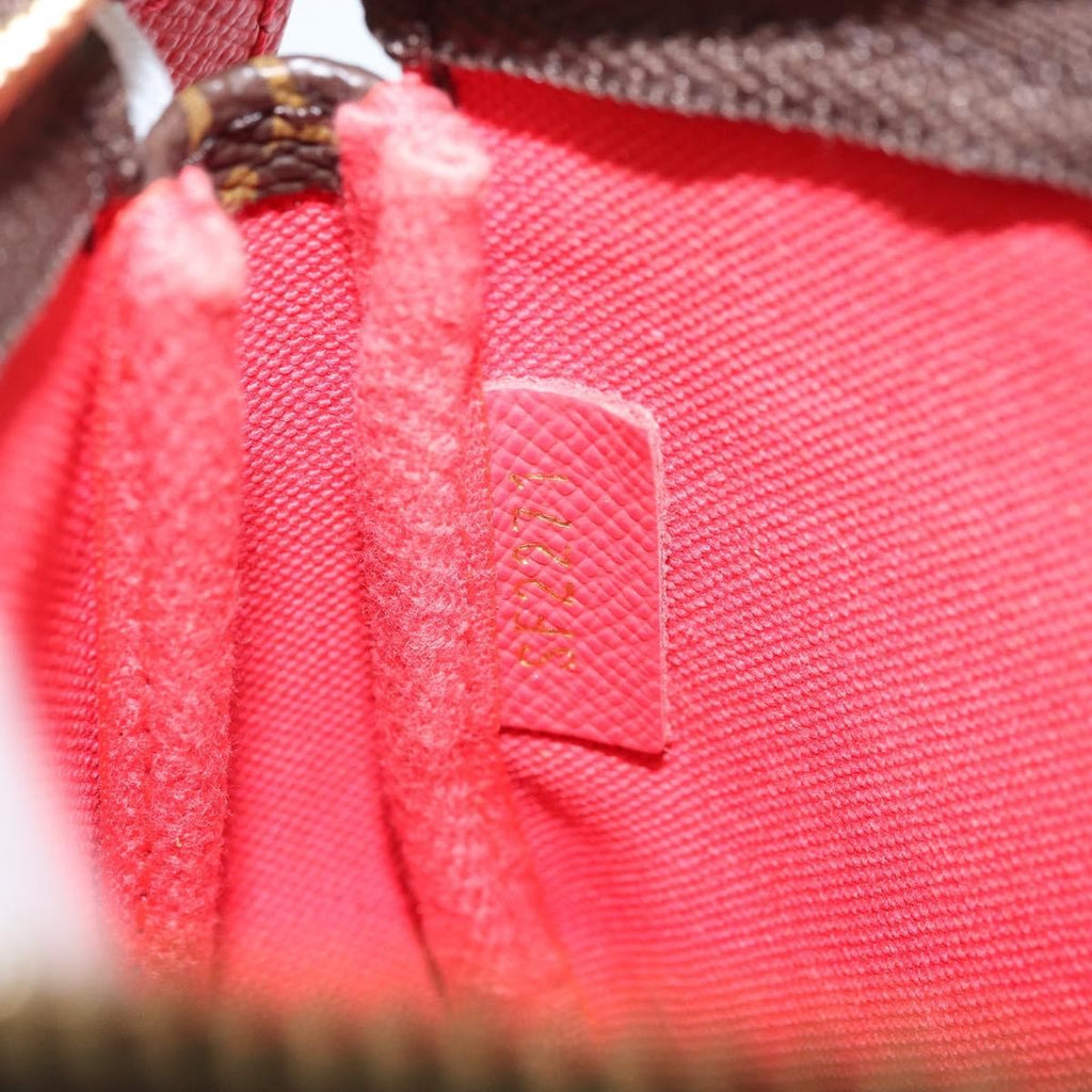 Louis Vuitton Pochette Accessoires Limited Edition Vivienne Xmas Monogram Canvas Brown Canvas Clutche & Pouche Bag