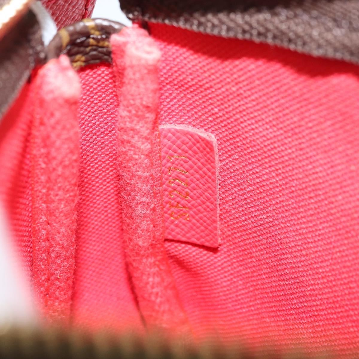 Louis Vuitton Pochette Accessoires Limited Edition Vivienne Xmas Monogram Canvas Brown Canvas Clutche & Pouche Bag