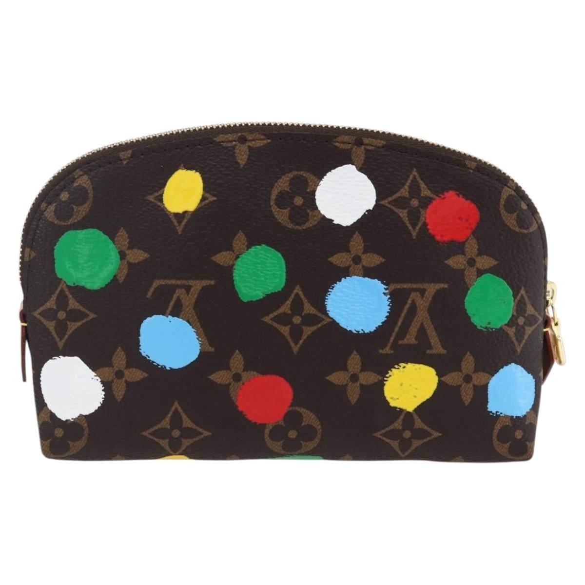 Louis Vuitton Cosmetic Pouch Yayoi Kusama Painted Dots Monogram Canvas Multicolour Canvas Clutche & Pouche Bag