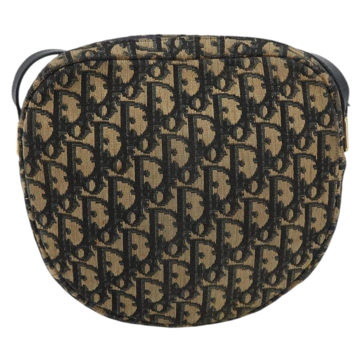 Christian Dior Vintage Trotter Shoulder Bag Canvas Navy Canvas Shoulder Bag Bag (Pre-Owned)