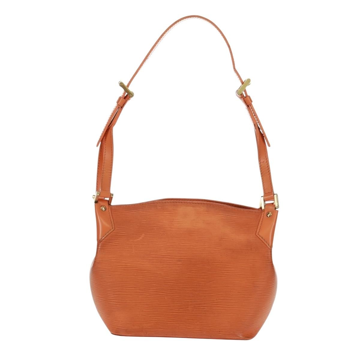 Louis Vuitton Mandara Handbag Epi Leather Orange Leather Shoulder Bag