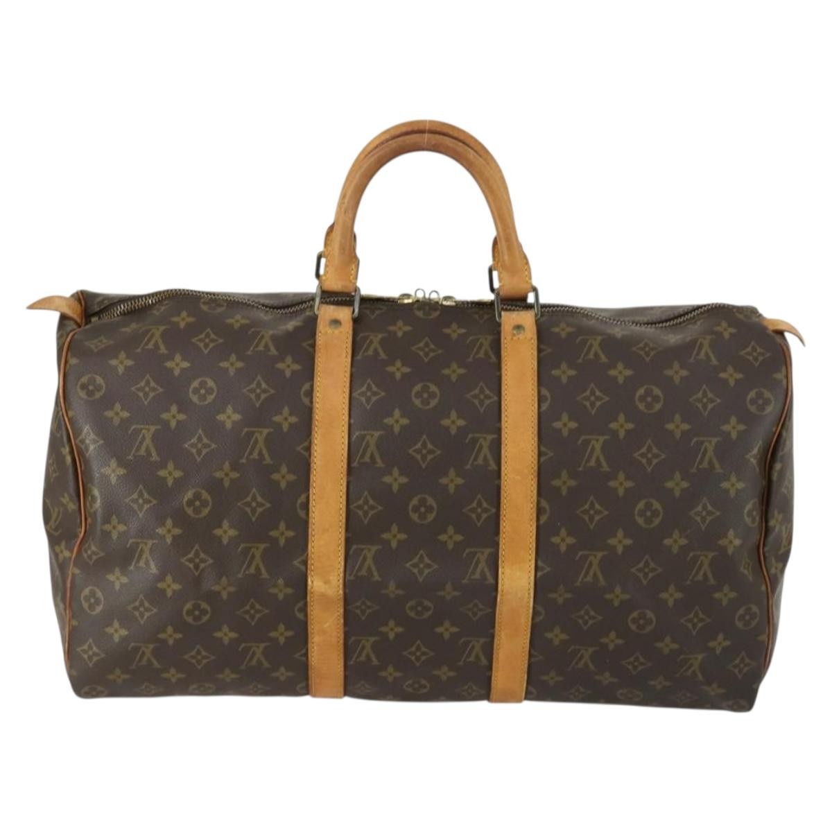 Louis Vuitton Keepall Bag Monogram Canvas Multicolour Canvas Travel Bag