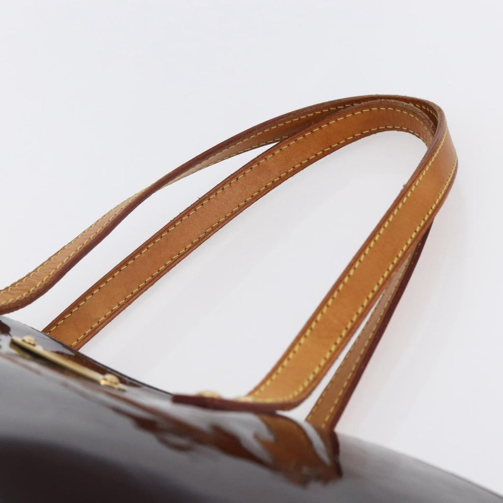 Louis Vuitton Bellevue Handbag Monogram Vernis Purple Patent_Leather Tote Bag