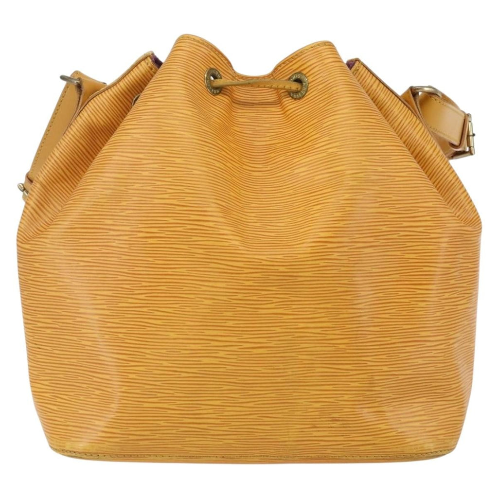 Louis Vuitton Petit Noe Handbag Epi Leather Yellow Leather Shoulder Bag