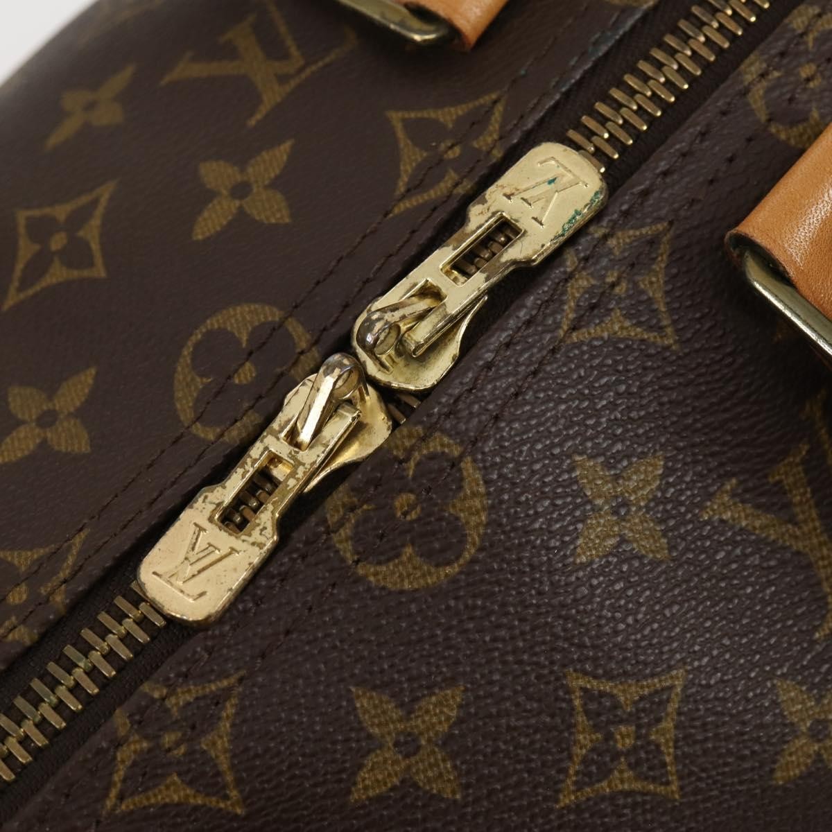 Louis Vuitton Keepall Bag Monogram Canvas Brown Canvas Travel Bag