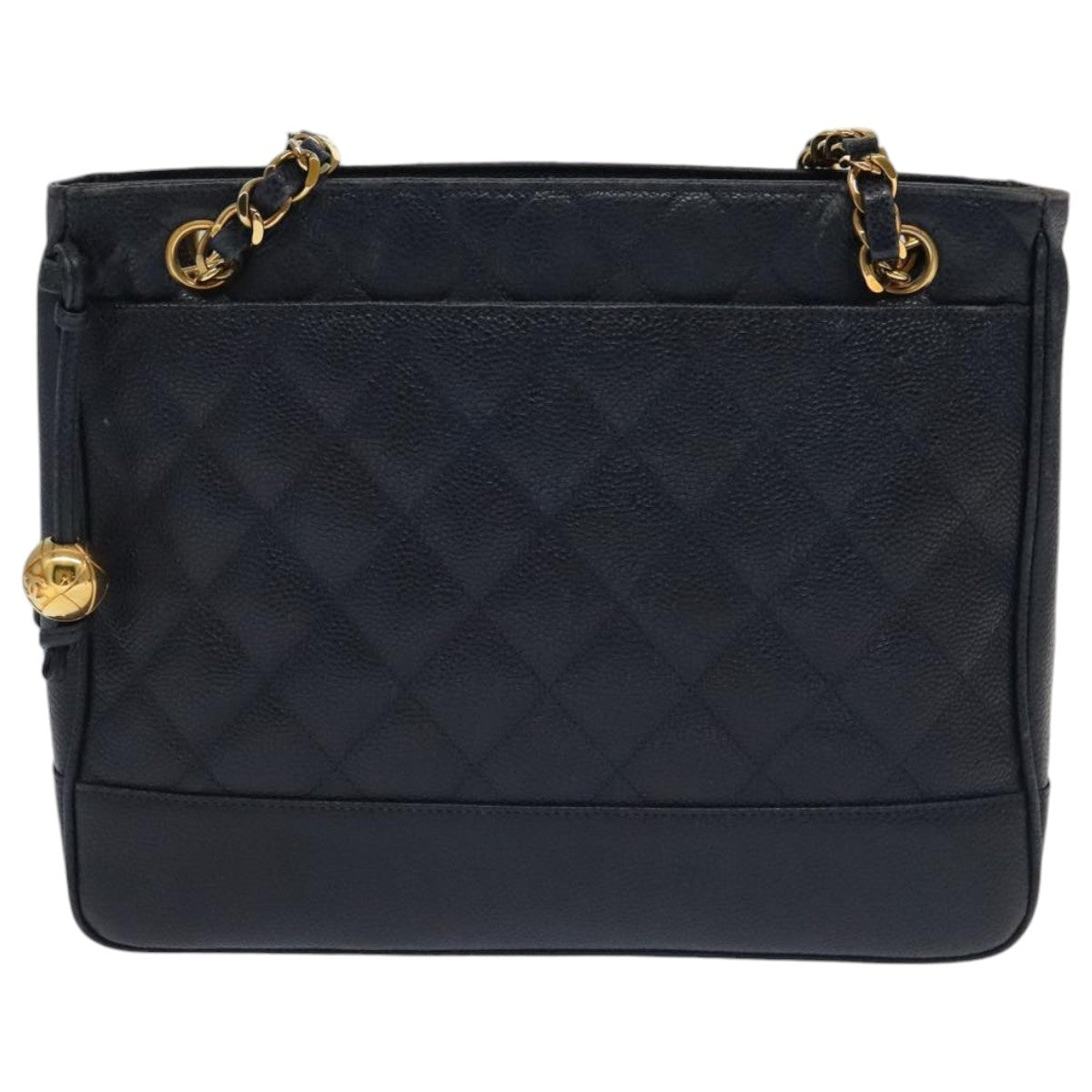 Chanel Vintage Shoulder Bag Leather Navy Leather Shoulder Bag Bag