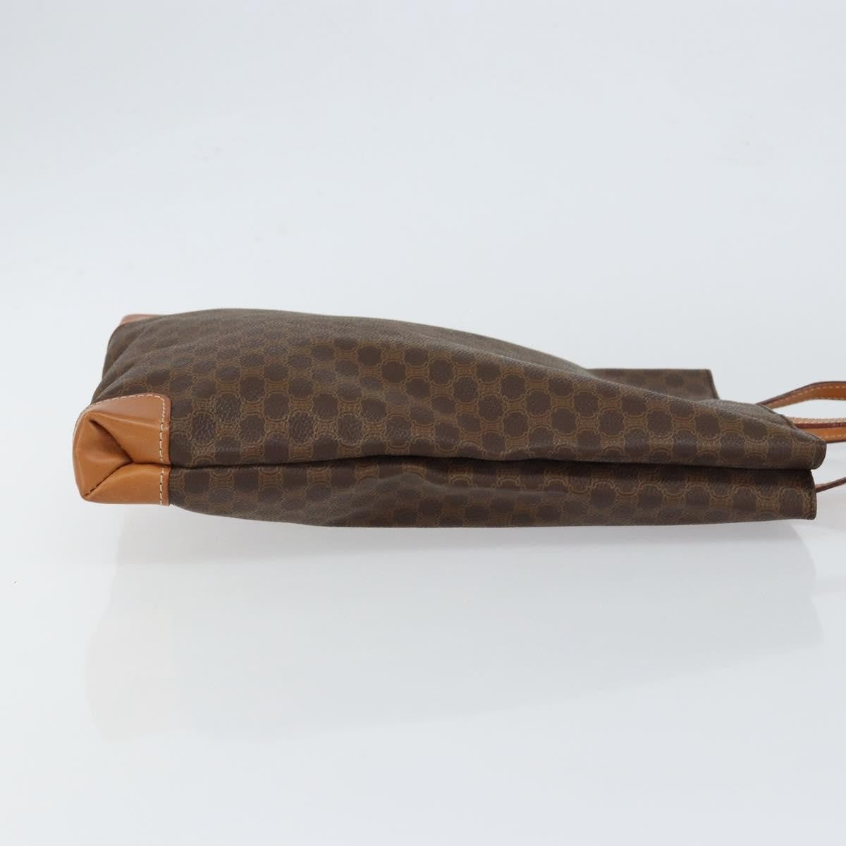 Celine Vintage Macadam Tote Bag Canvas Brown Canvas Tote Bag Bag