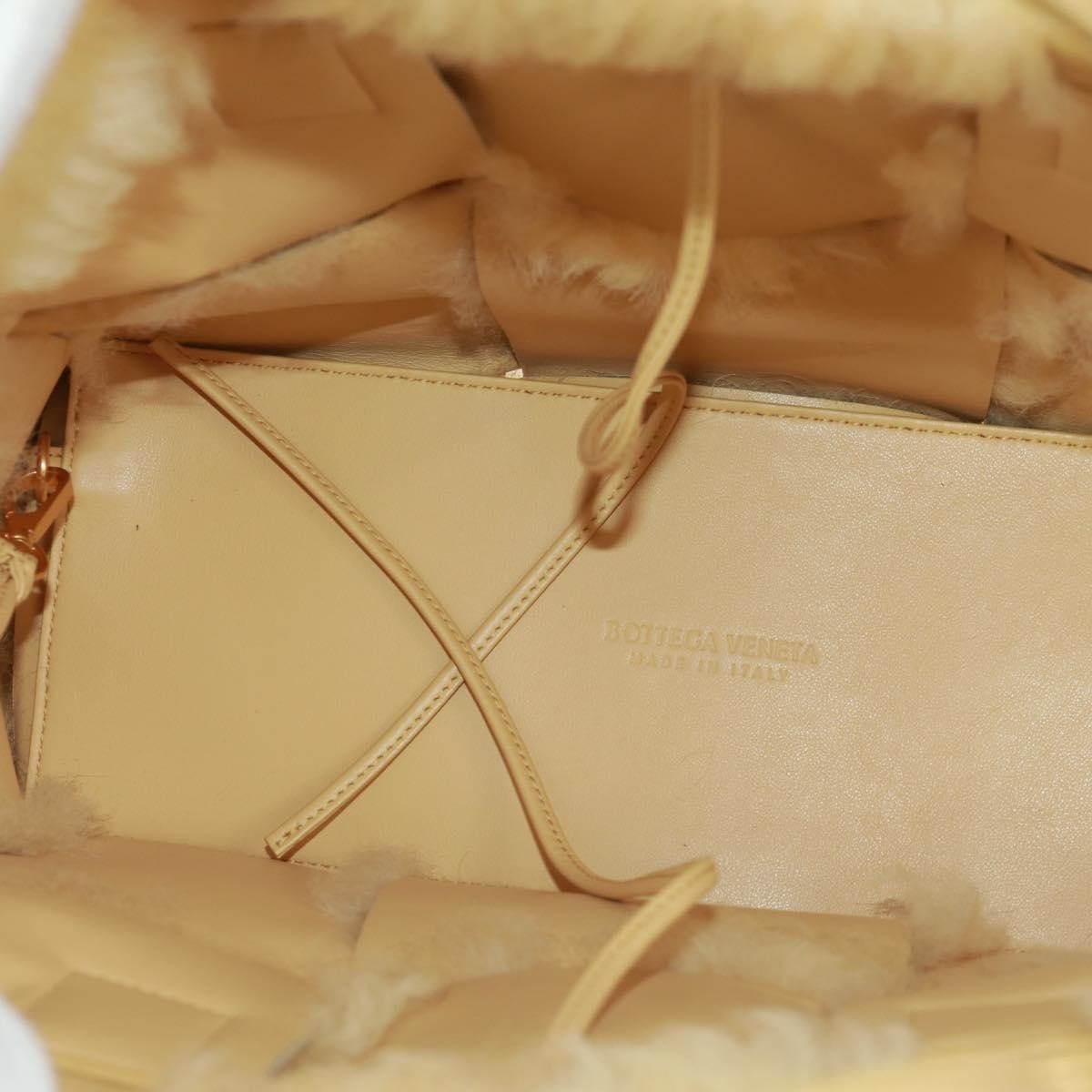 Bottega Veneta Arco Tote Intrecciato Shearling Yellow Leather Tote Bag Bag