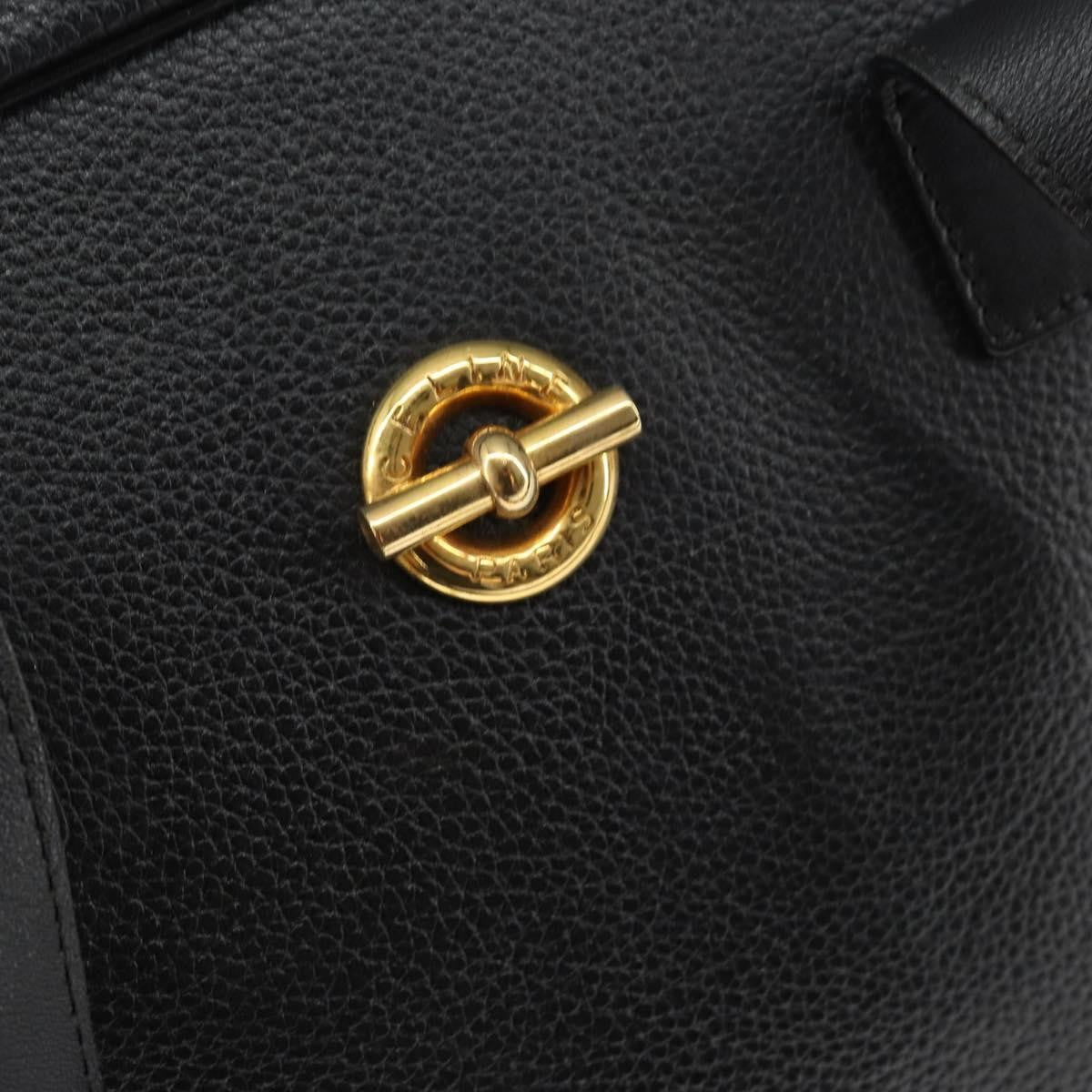 Celine Handbag Leather Black Leather Handbag