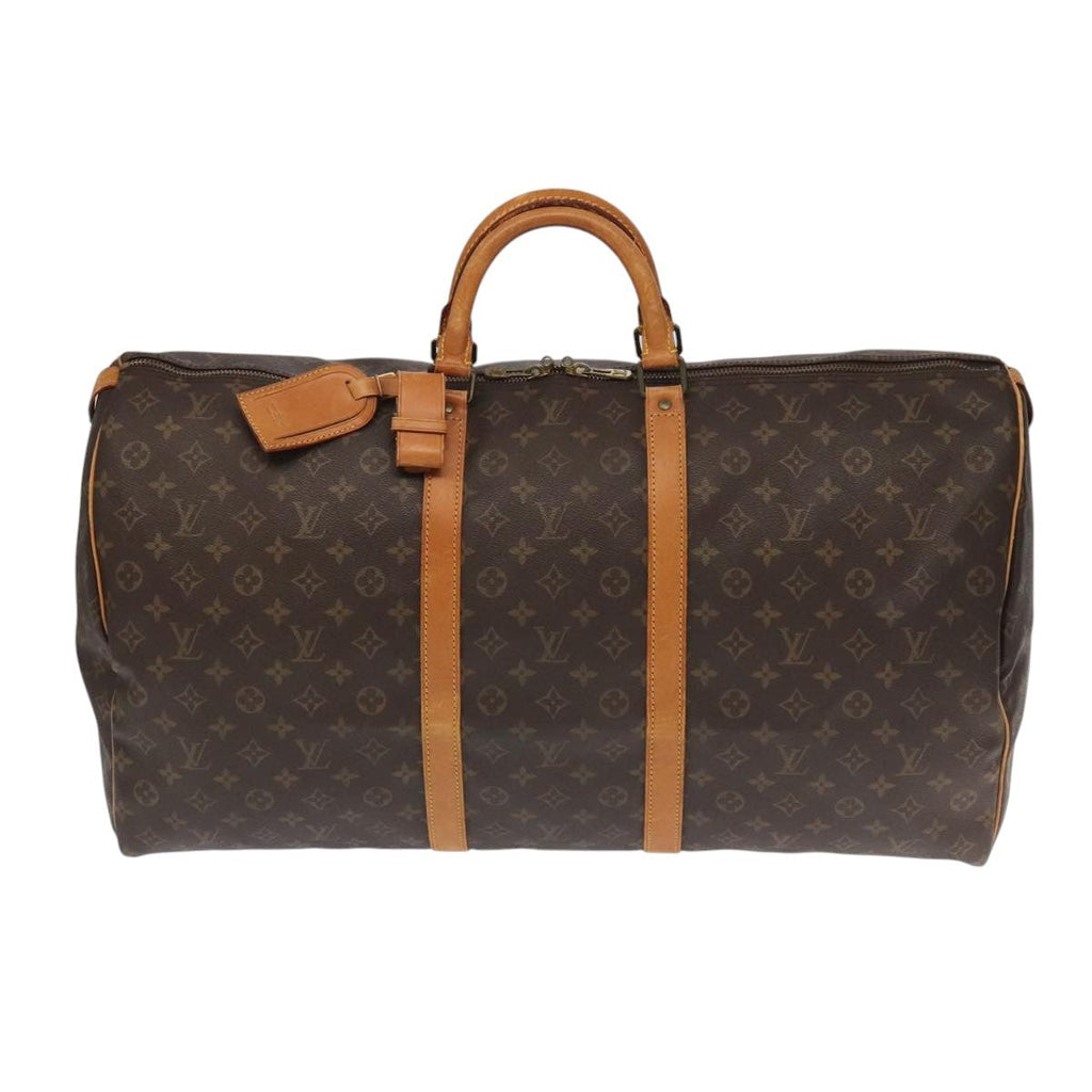 Louis Vuitton Keepall Bag Monogram Canvas Brown Canvas Travel Bag