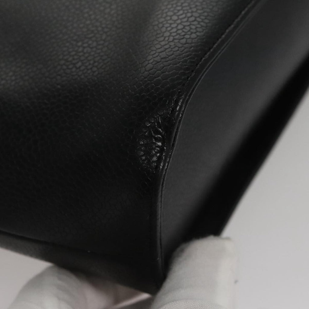 Chanel Vintage Tote Leather Black Leather Tote Bag Bag