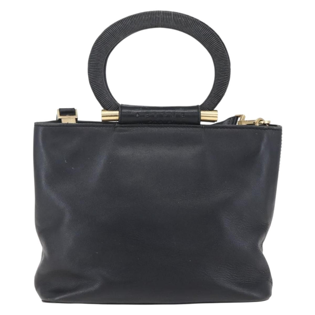 Celine Handbag Leather Black Leather Handbag