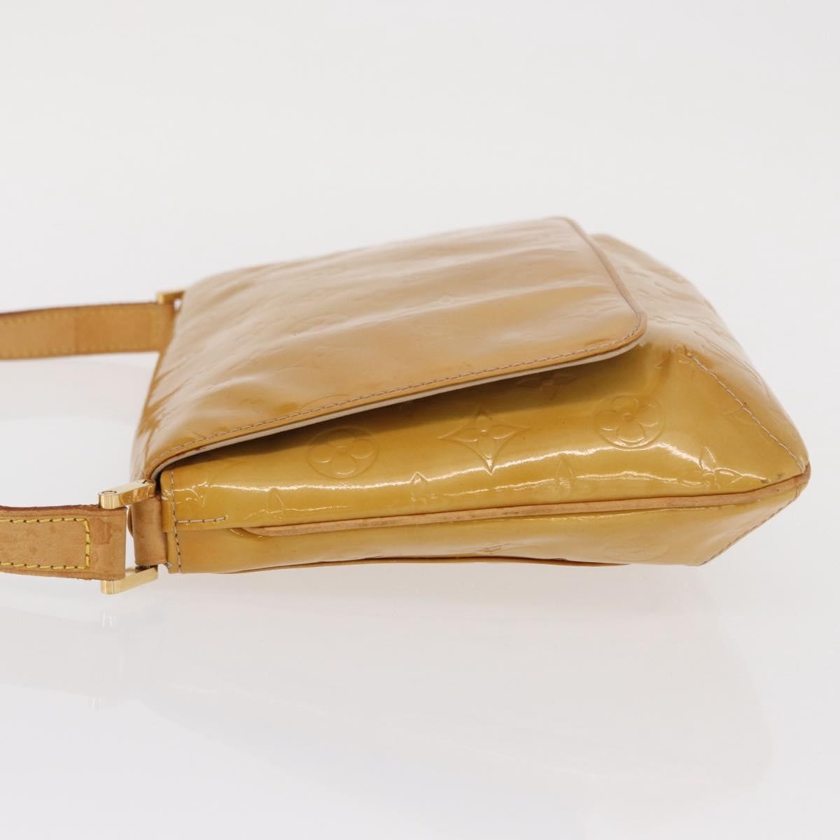 Louis Vuitton Thompson Street Handbag Monogram Vernis Yellow Patent_Leather Shoulder Bag