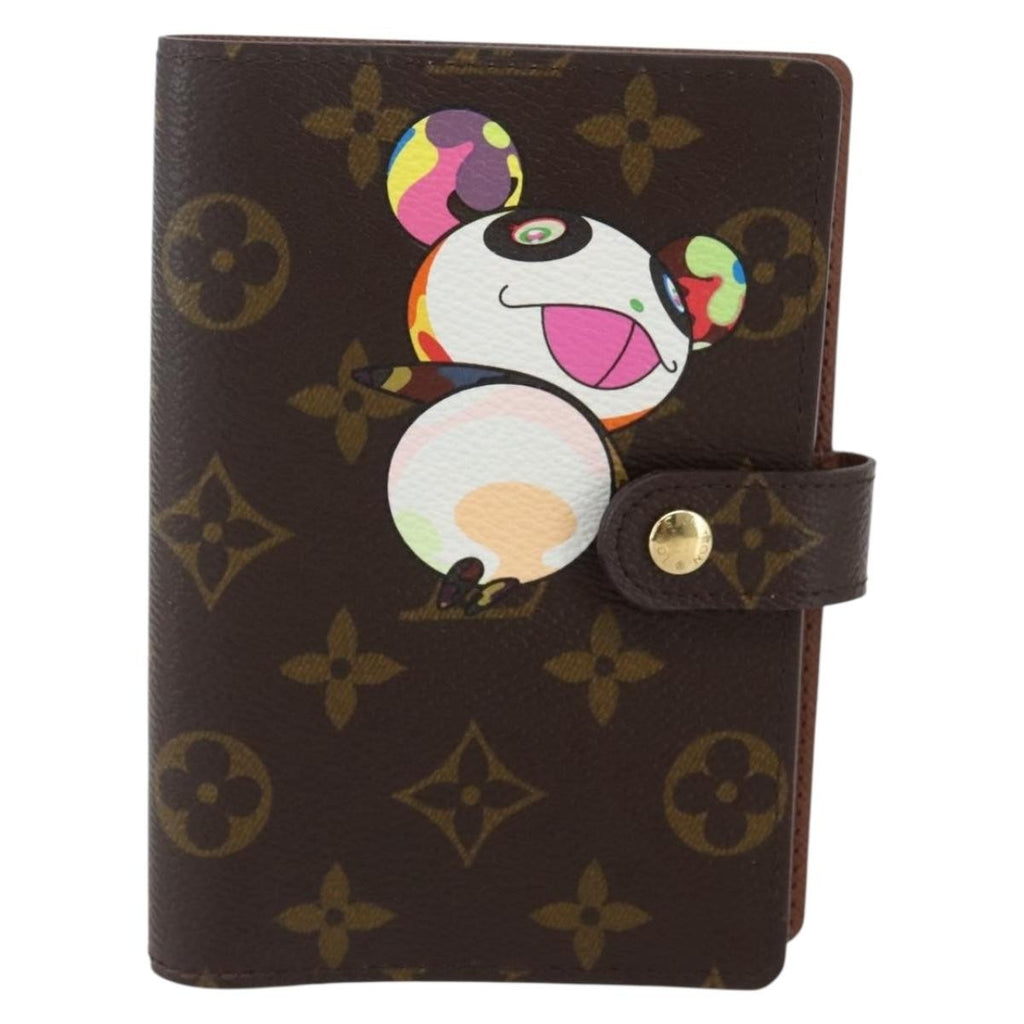 Louis Vuitton Agenda Cover Monogram Panda Brown Canvas Wallets Accessory