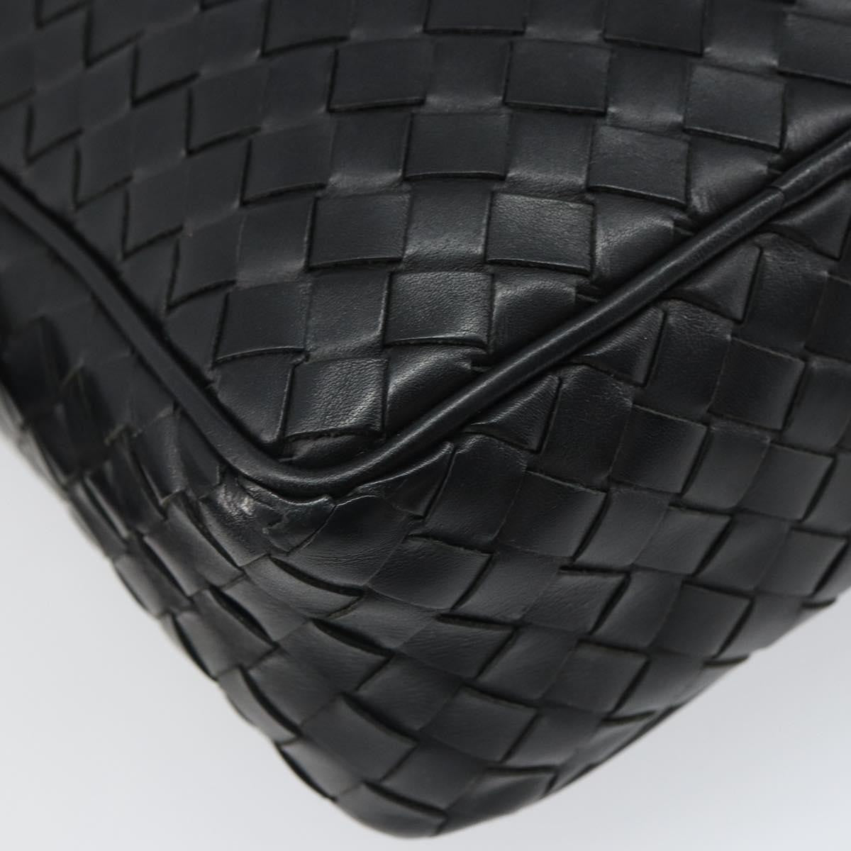 Bottega Veneta Intrecciato Shoulder Bag Leather Black Leather Shoulder Bag Bag