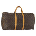 Louis Vuitton Keepall Bag Monogram Canvas Brown Canvas Travel Bag