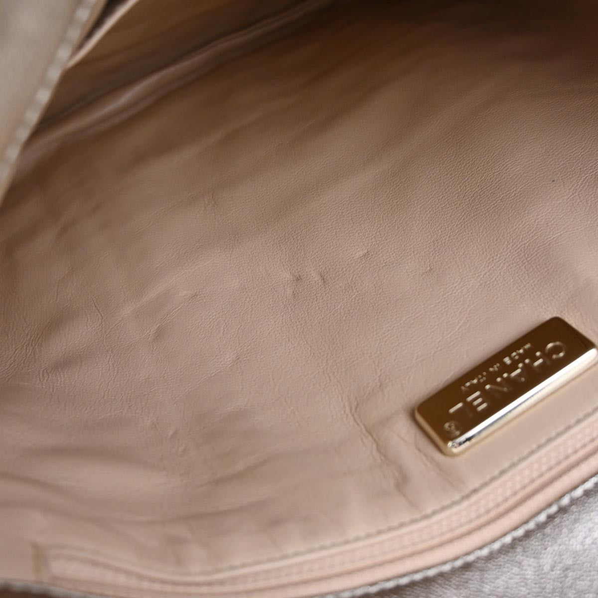 Chanel Luxe Ligne Zipped Tote Leather Gold Leather Tote Bag Bag