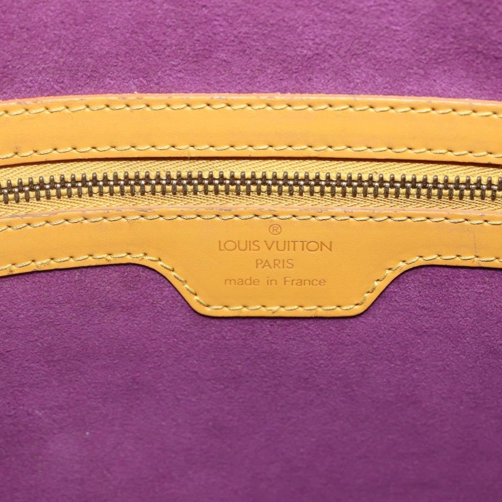 Louis Vuitton Lussac Handbag Epi Leather Yellow Leather Shoulder Bag
