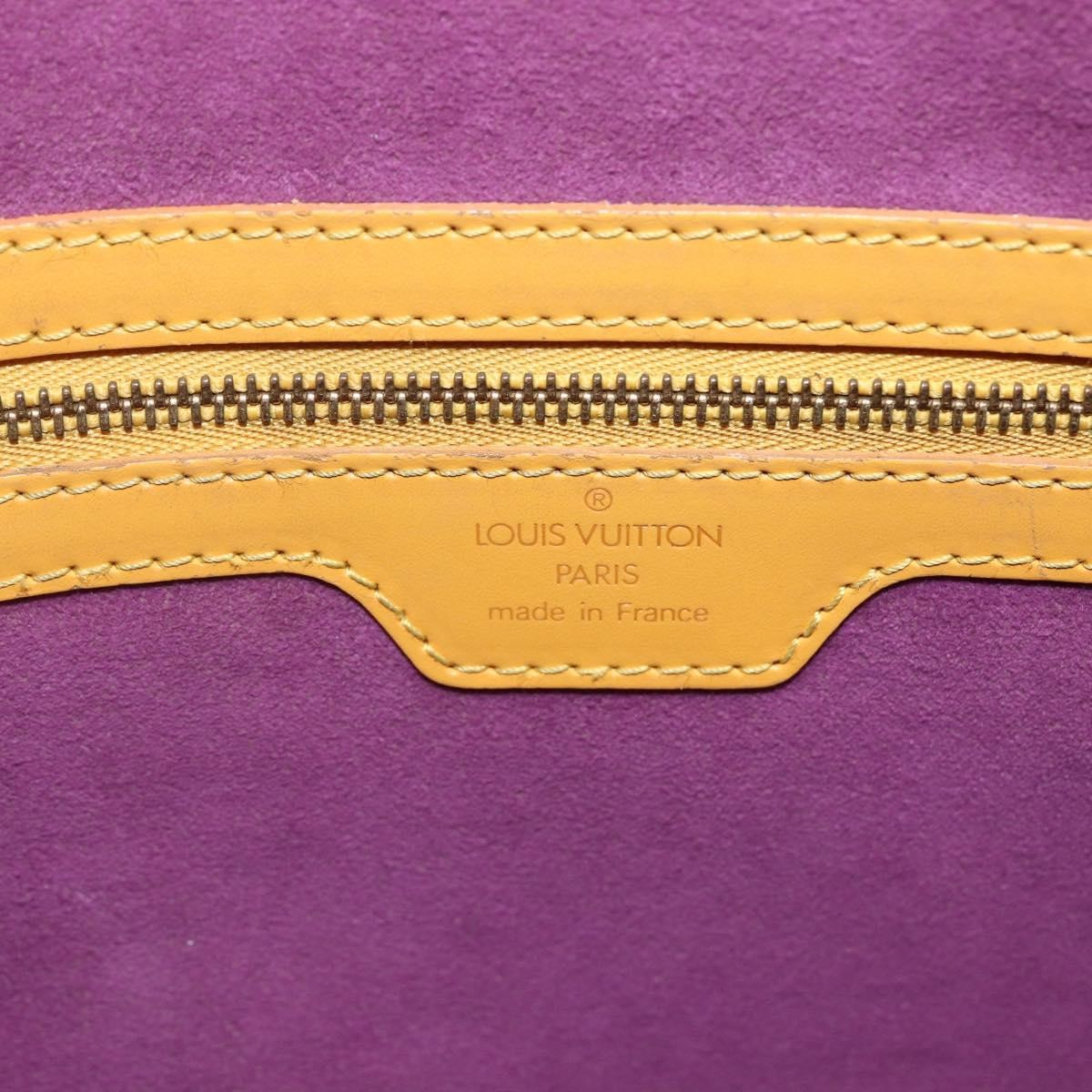 Louis Vuitton Lussac Handbag Epi Leather Yellow Leather Shoulder Bag