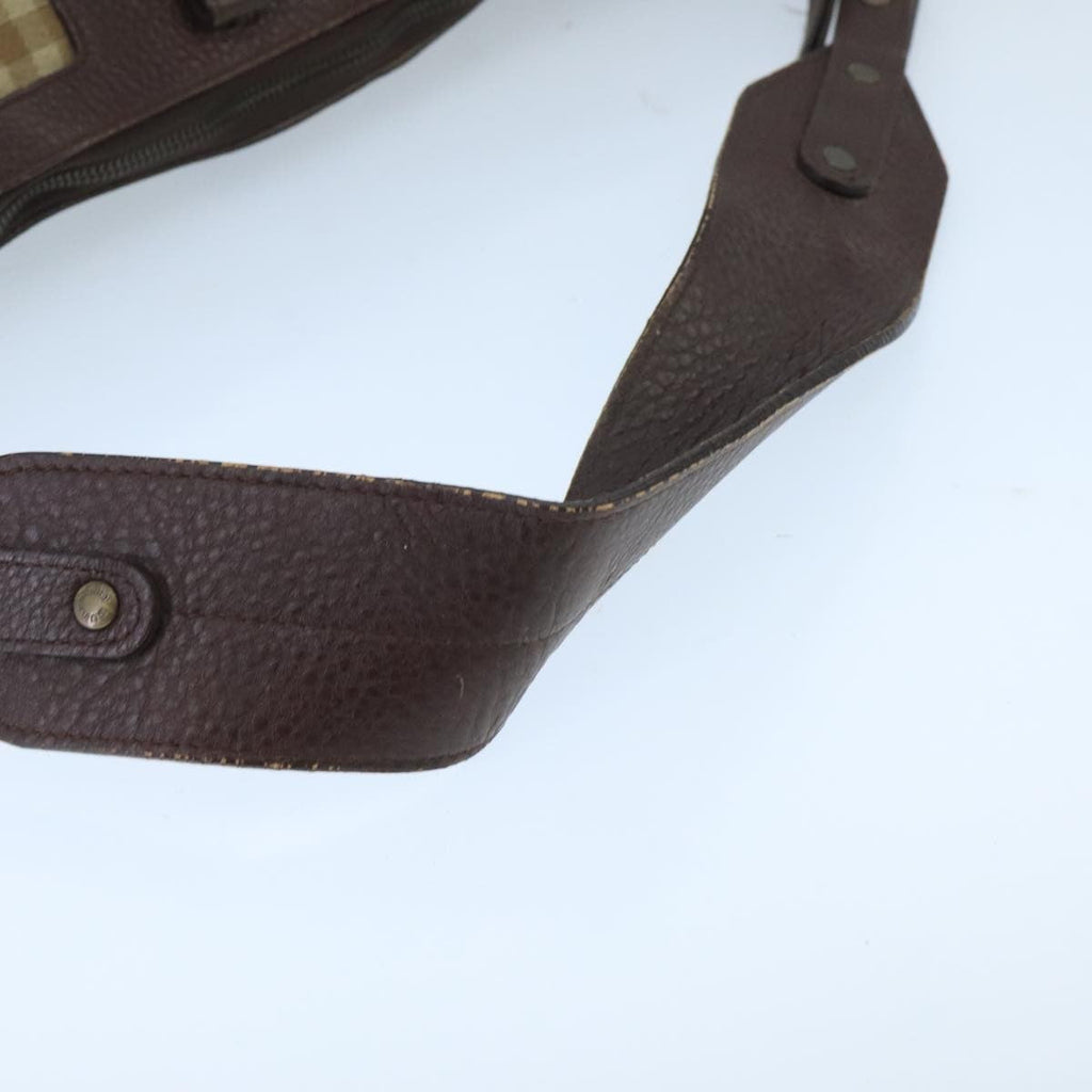 Burberry Nova Check Shoulder Bag Canvas And Leather Beige Canvas Shoulder Bag