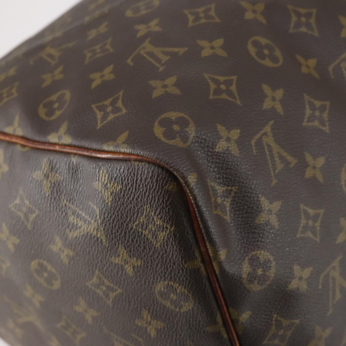 Louis Vuitton Keepall Bag Monogram Canvas Brown Canvas Travel Bag