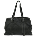 Prada Vintage Tote Leather Black Leather Tote Bag Bag