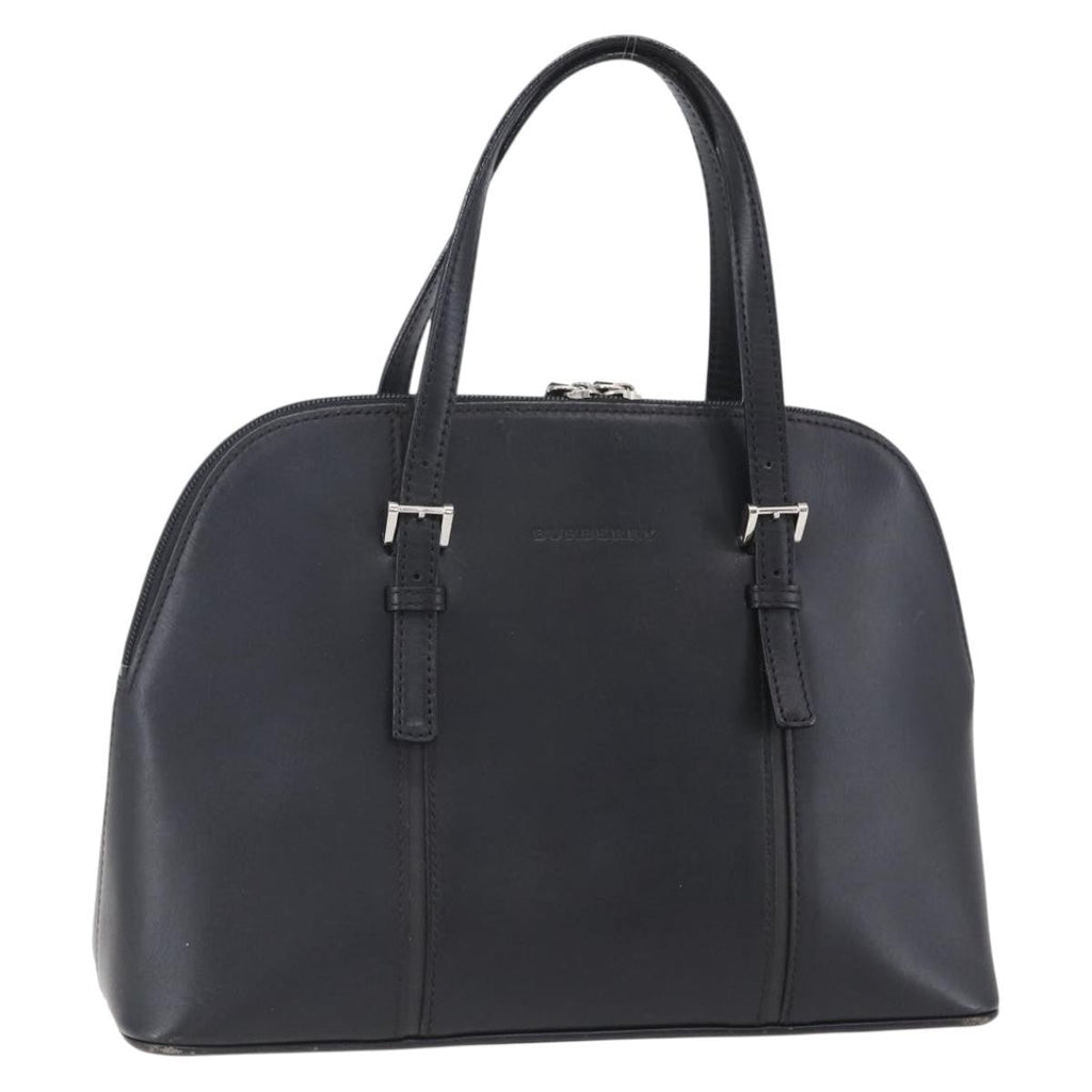 Burberry Vintage Handbag Leather Black Leather Handbag