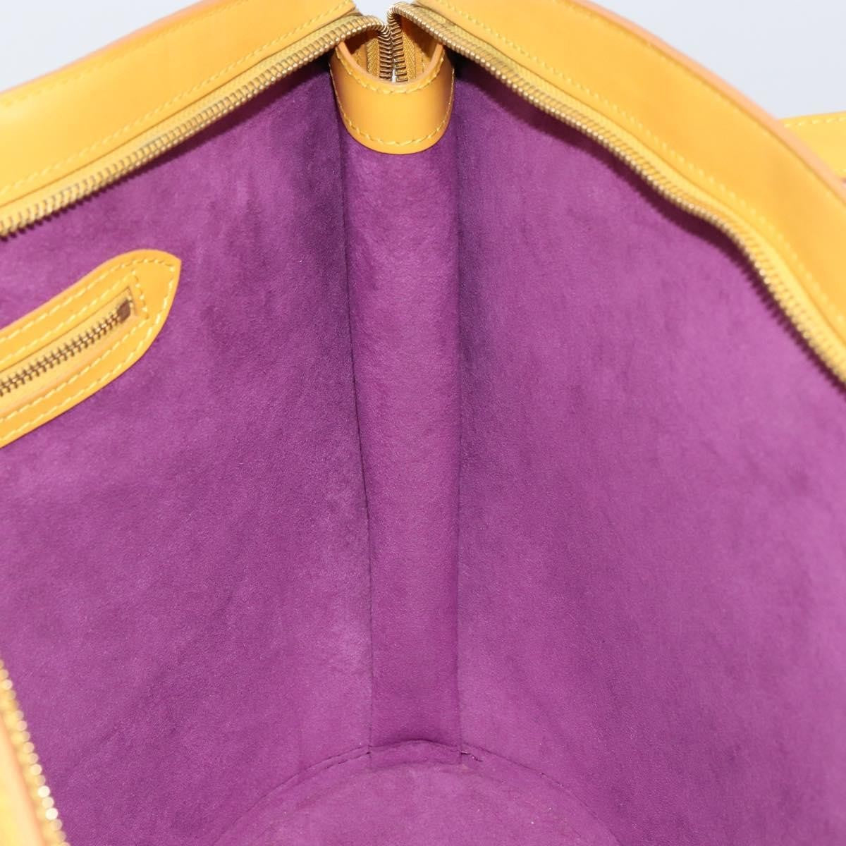 Louis Vuitton Saint Jacques Handbag Epi Leather Yellow Leather Shoulder Bag