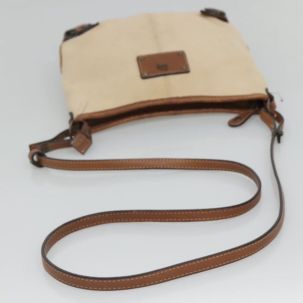 Burberry Blue Label Shoulder Bag Canvas Beige Canvas Shoulder Bag