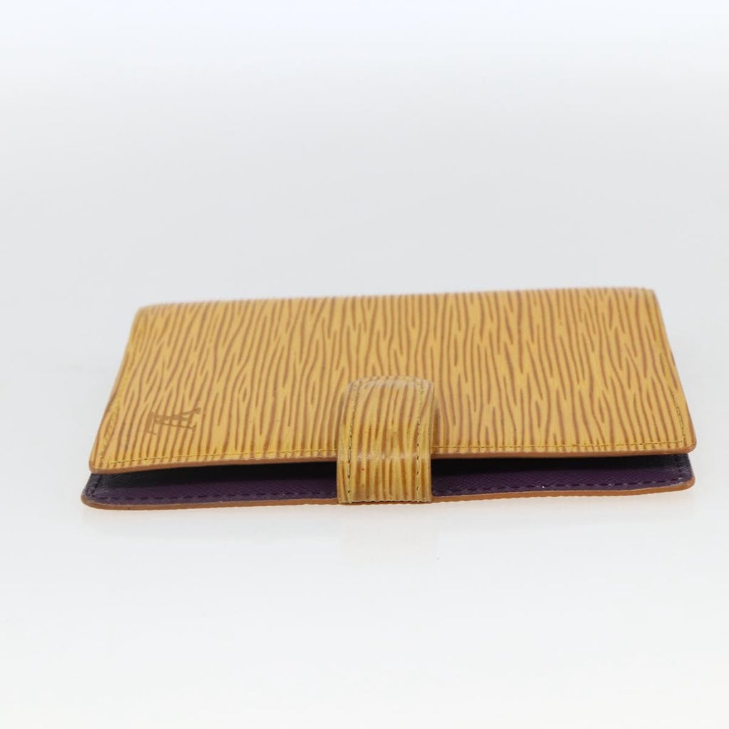Louis Vuitton Agenda Cover Epi Leather Yellow Leather Wallets Accessory