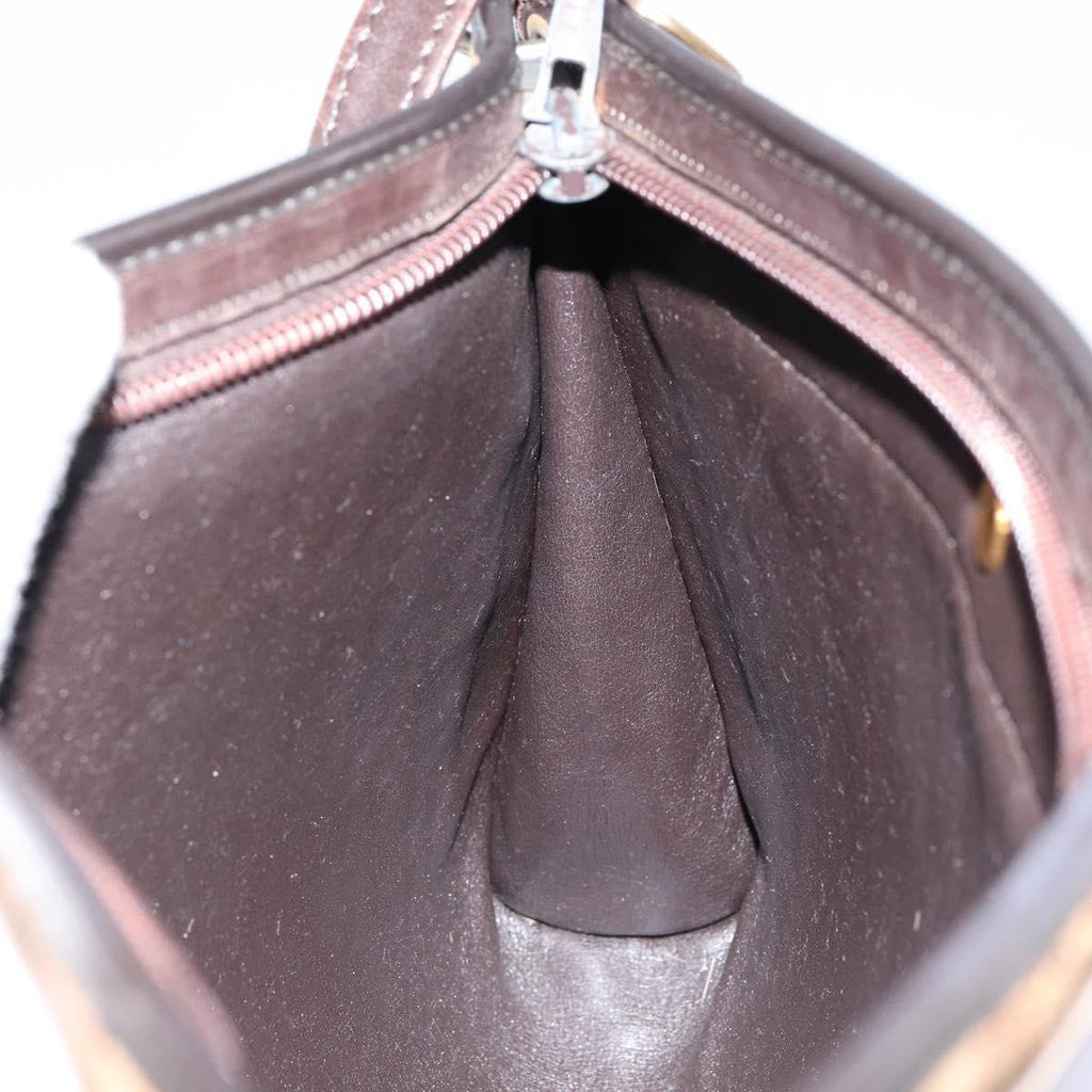 Christian Dior Vintage Trotter Shoulder Bag Canvas Brown Canvas Shoulder Bag Bag (Pre-Owned)