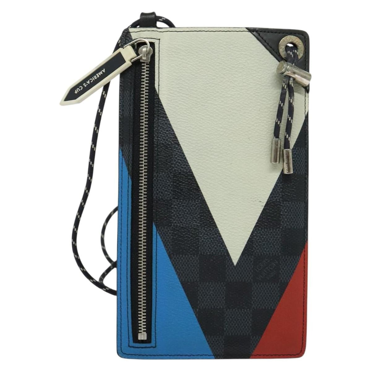 Louis Vuitton Pochette Phone Damier Graphite Canvas Gray Canvas Shoulder Bag