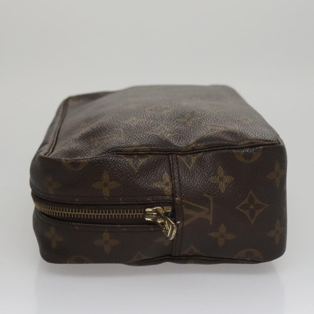 Louis Vuitton Trousse Toiletry Pouch Monogram Canvas Brown Canvas Toiletry Case Accessory
