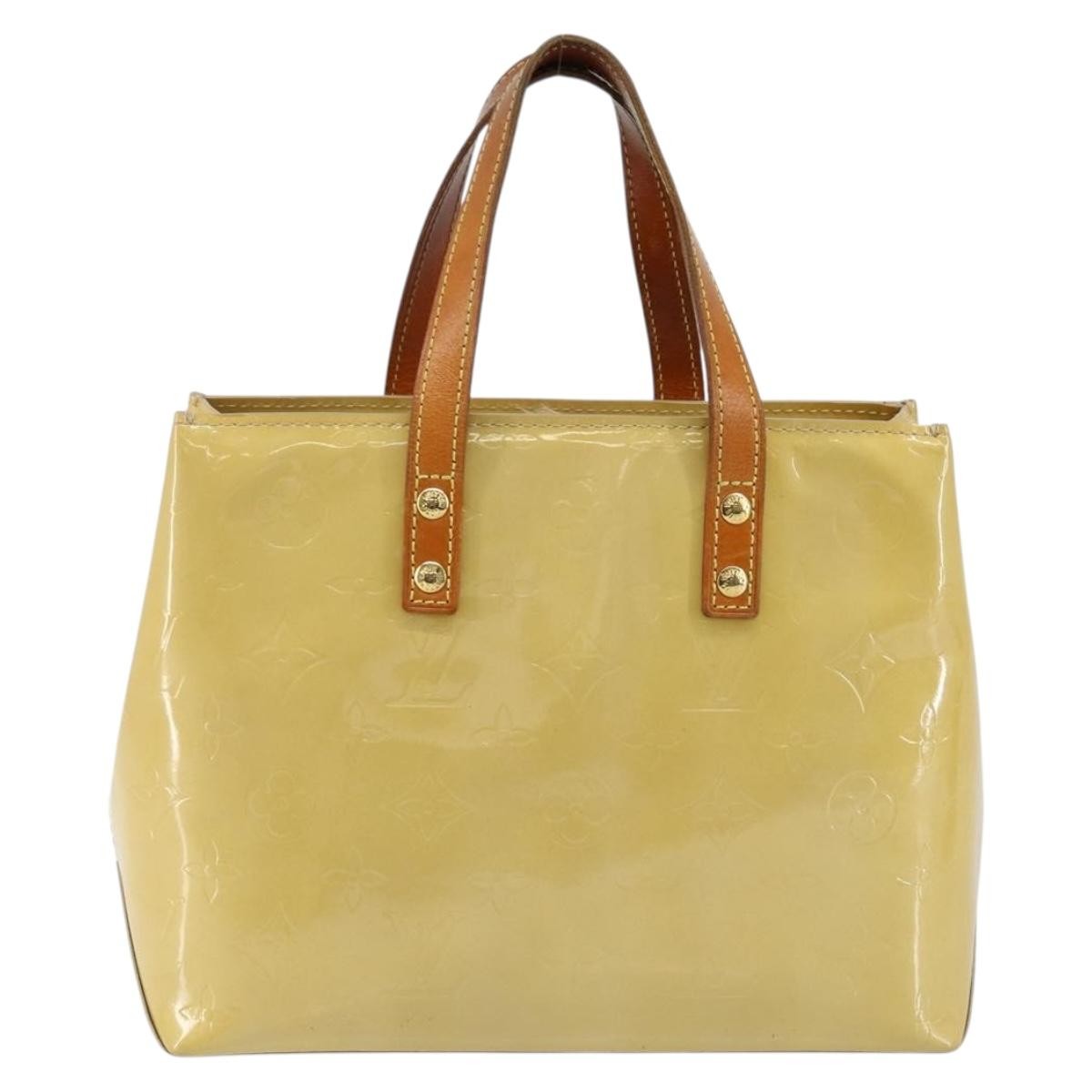 Louis Vuitton Reade Handbag Monogram Vernis Beige Patent_Leather Bag