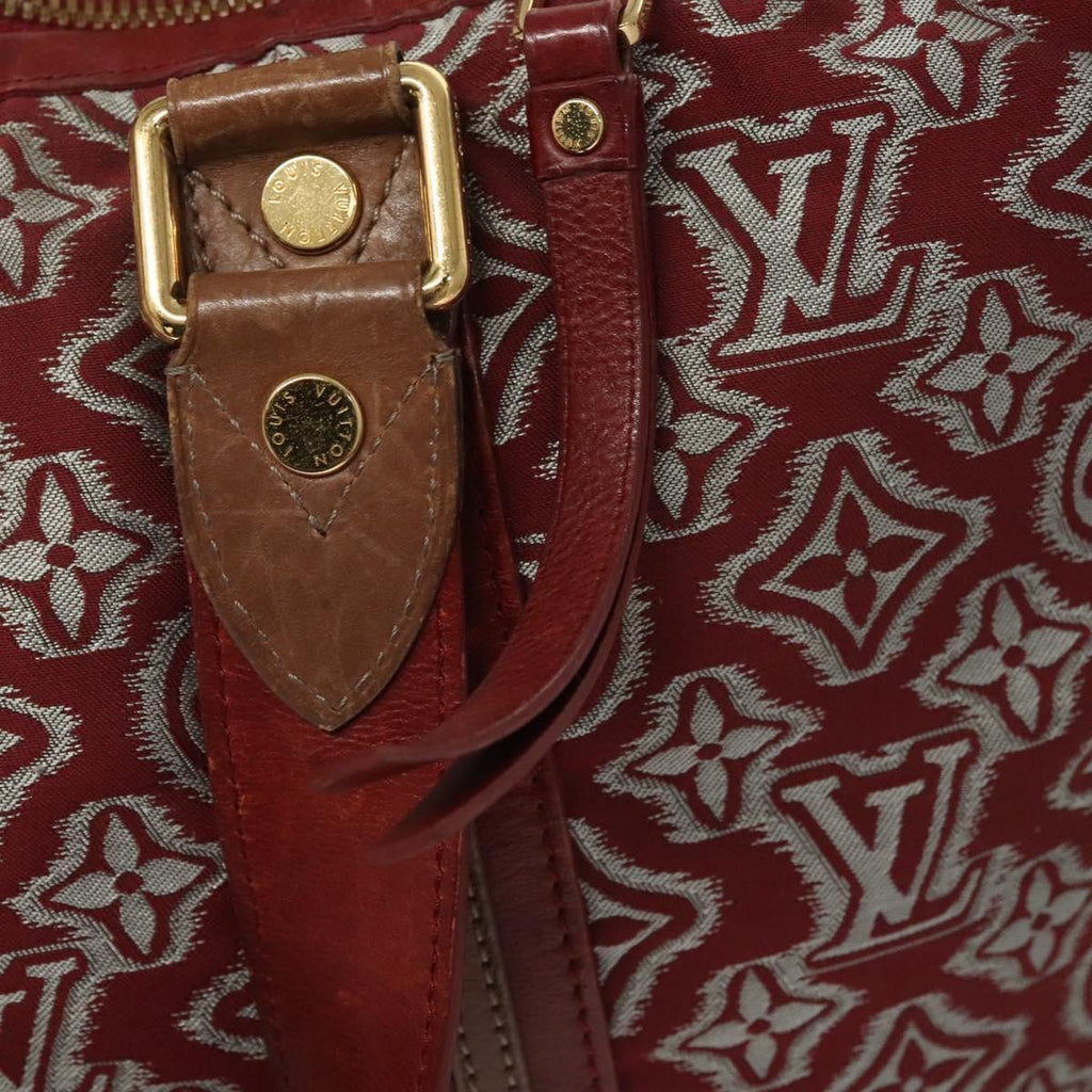 Louis Vuitton Aviator Handbag Limited Edition Monogram Jacquard Burgundy Canvas Handbag