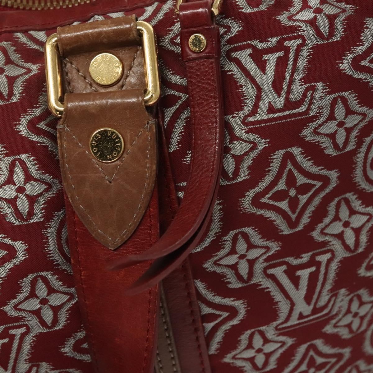 Louis Vuitton Aviator Handbag Limited Edition Monogram Jacquard Burgundy Canvas Handbag