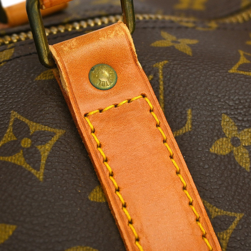 Louis Vuitton Keepall Bag Monogram Canvas Brown Canvas Travel Bag
