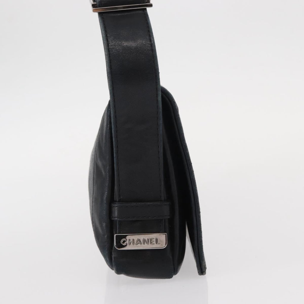 Chanel Vintage Shoulder Bag Leather Black Leather Shoulder Bag Bag