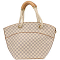 Louis Vuitton Pampelonne Handbag Damier White Canvas Tote Bag