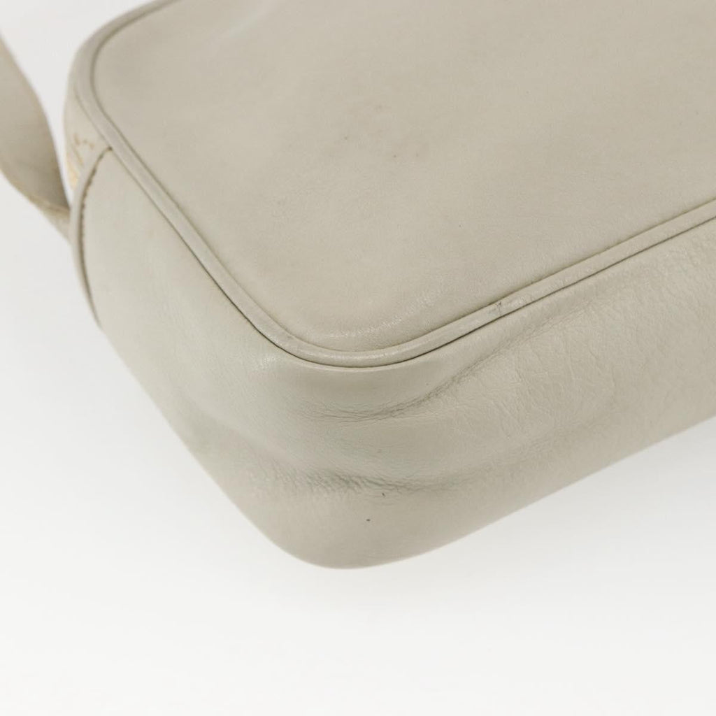 Celine Vintage Shoulder Bag Leather White Leather Shoulder Bag Bag
