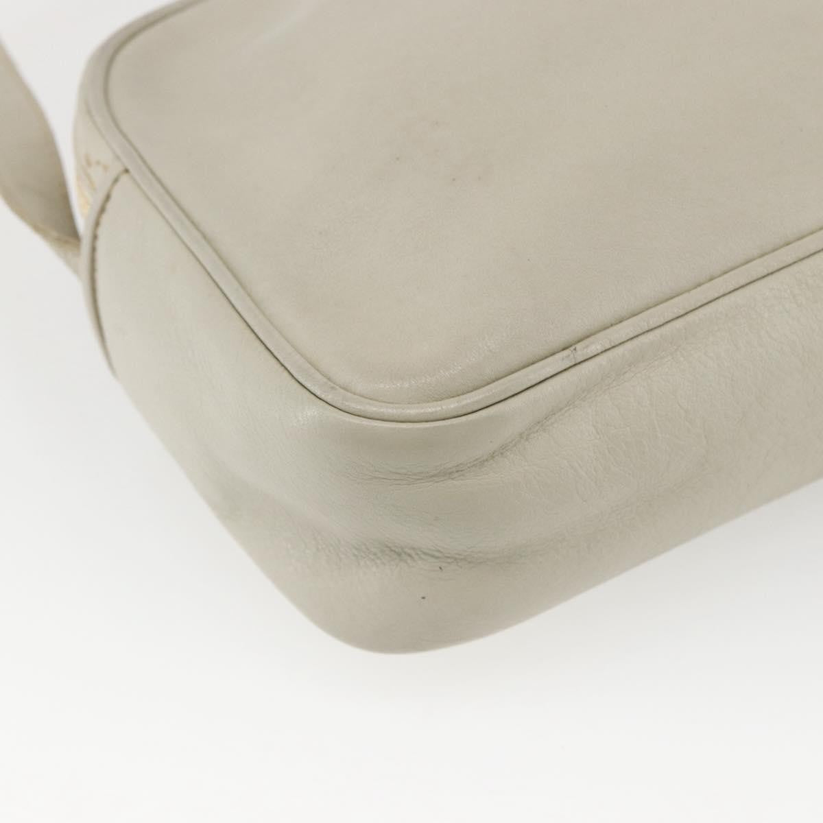 Celine Vintage Shoulder Bag Leather White Leather Shoulder Bag Bag