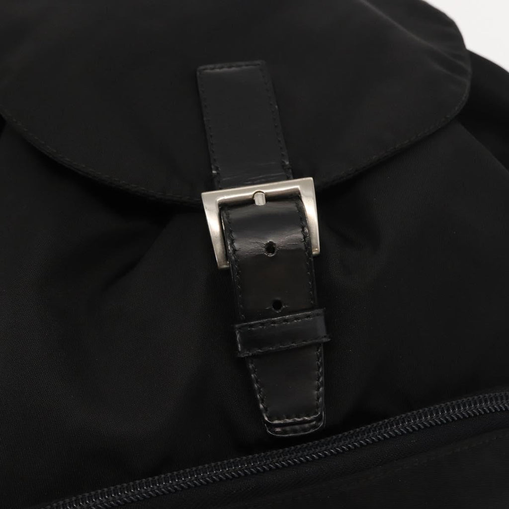 Prada Front Pocket Backpack Tessuto Black Nylon Backpack Bag