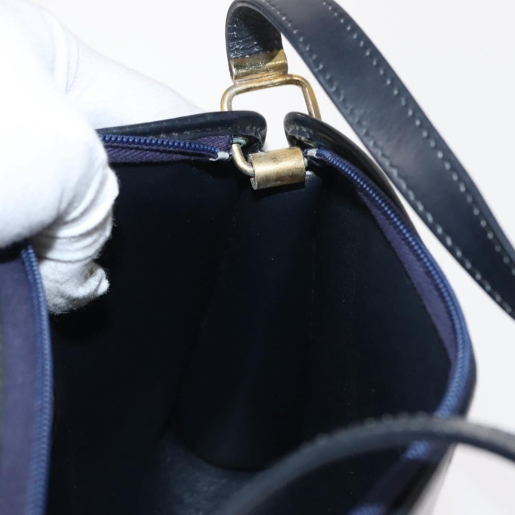 Christian Dior Vintage Cd Trotter Shoulder Bag Canvas Navy Canvas Shoulder Bag Bag (Pre-Owned)