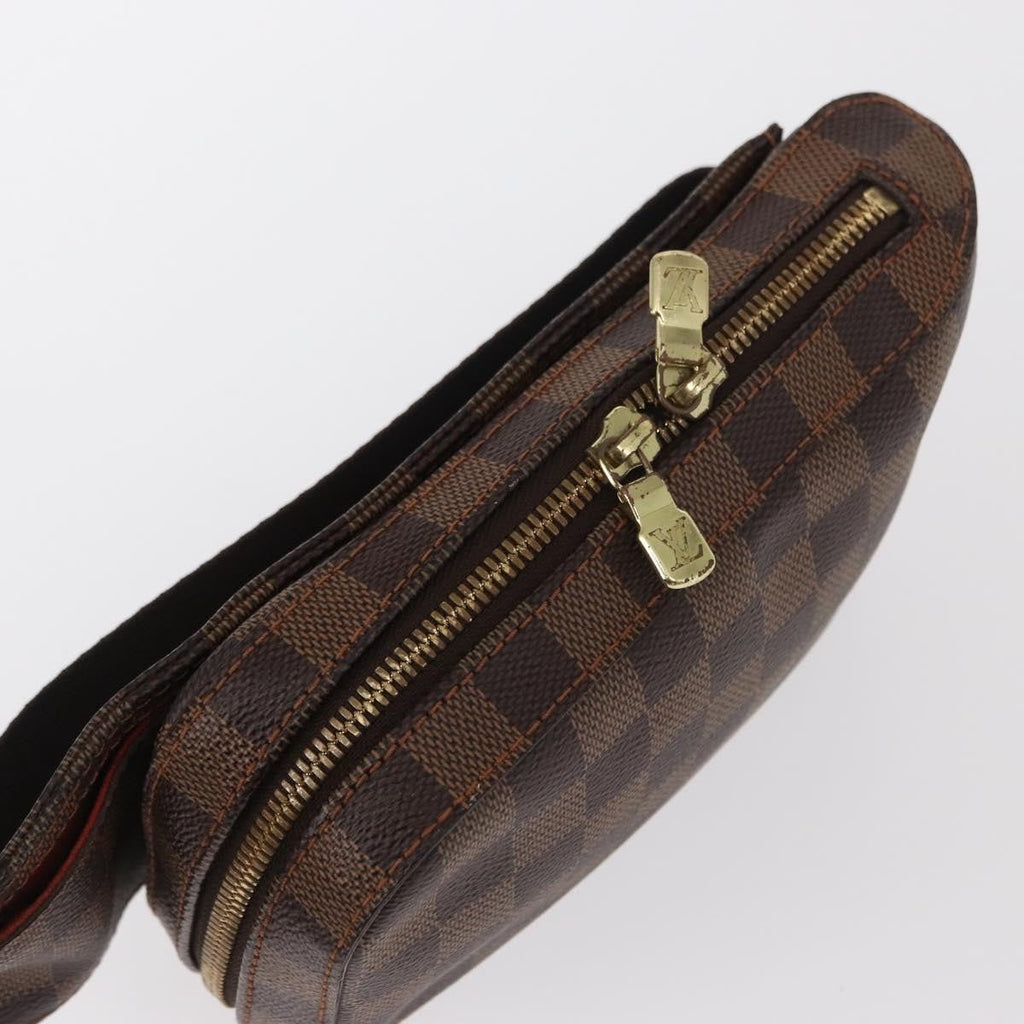 Louis Vuitton Geronimos Waist Bag Damier Brown Canvas Clutche & Pouche Bag