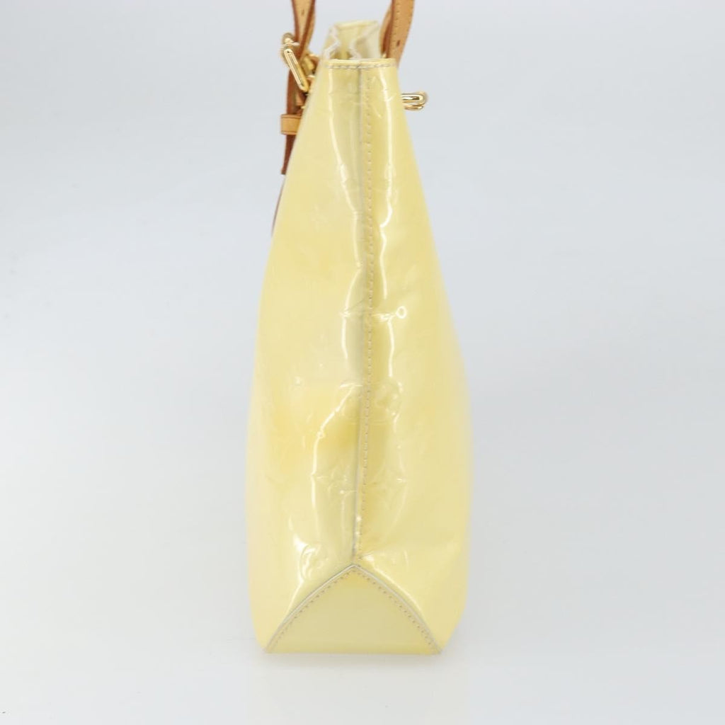 Louis Vuitton Brentwood Handbag Monogram Vernis Yellow Patent_Leather Tote Bag