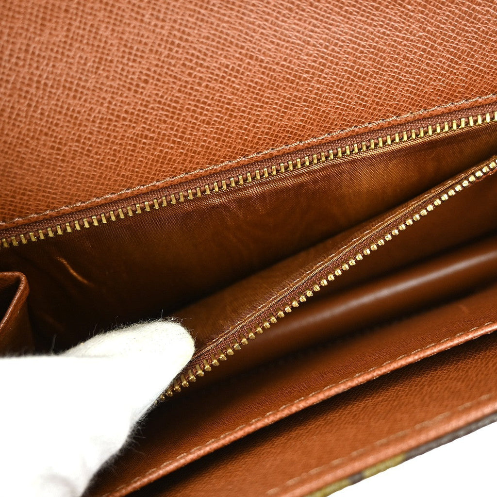 Louis Vuitton Dame Pochette Monogram Canvas Brown Canvas Clutche & Pouche Bag