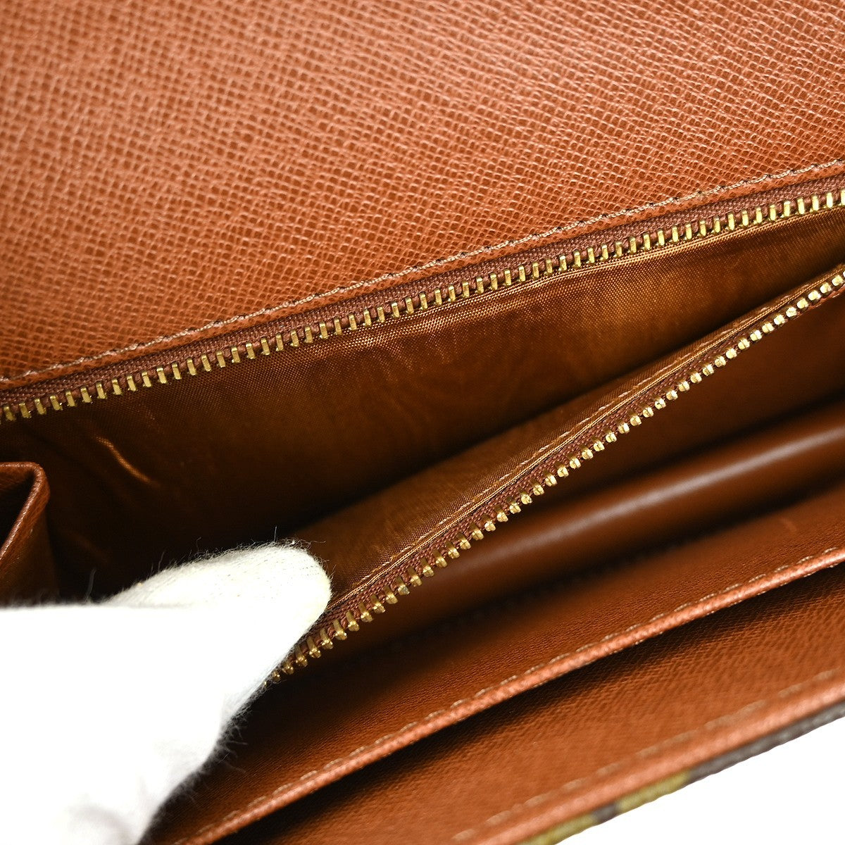 Louis Vuitton Dame Pochette Monogram Canvas Brown Canvas Clutche & Pouche Bag