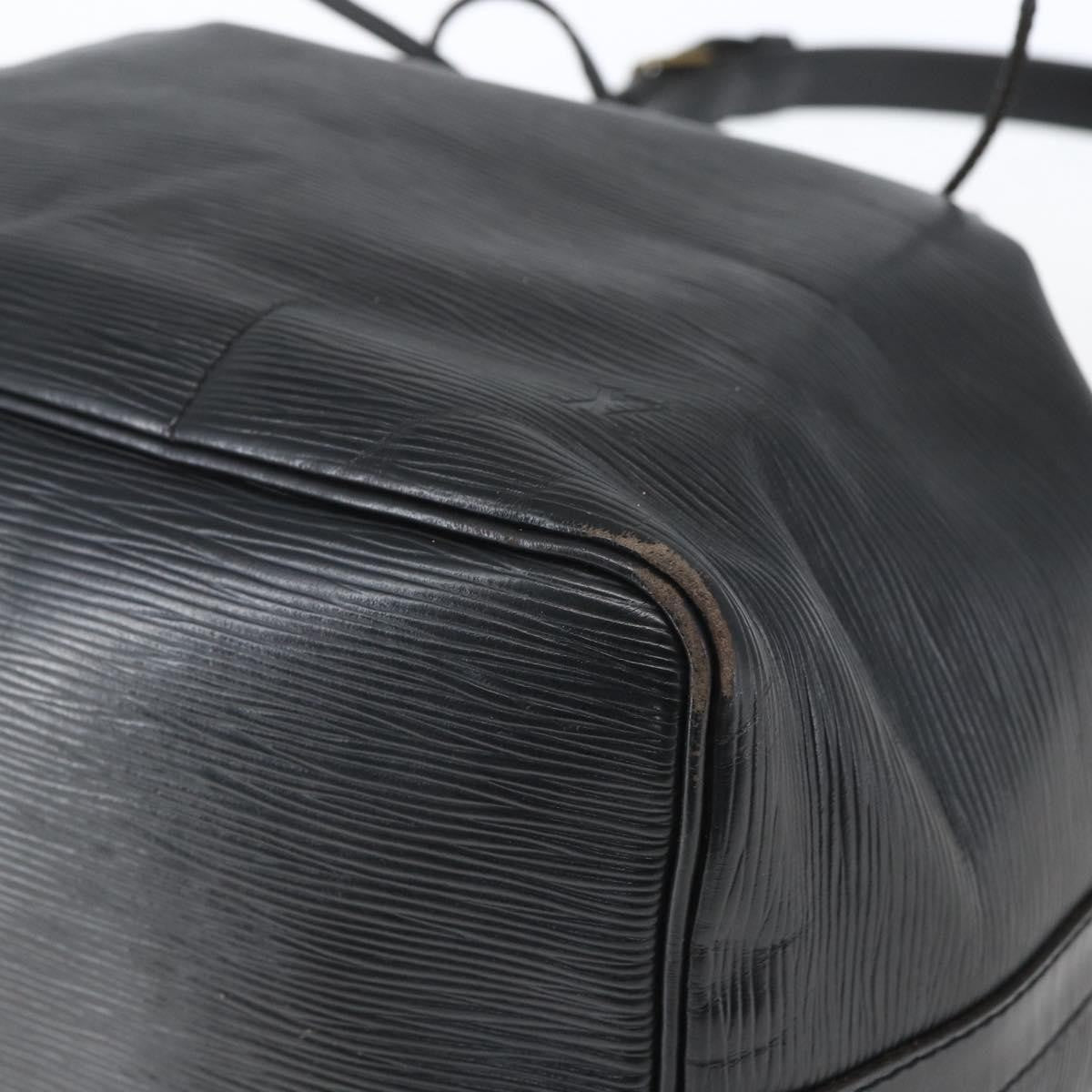 Louis Vuitton Petit Noe Handbag Epi Leather Black Leather Shoulder Bag