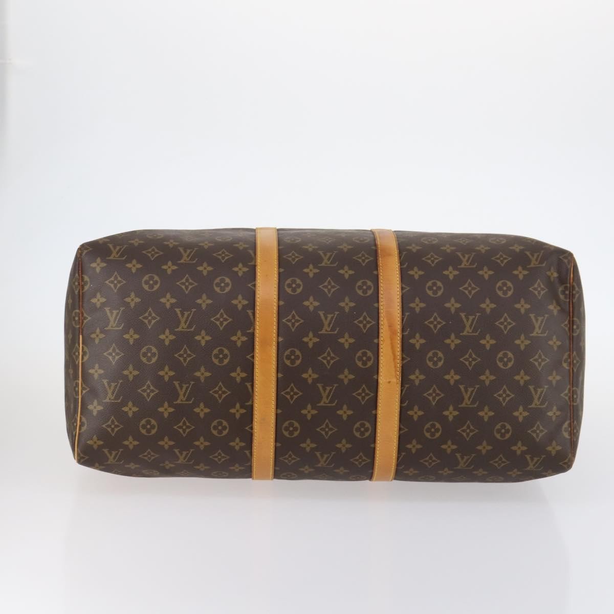 Louis Vuitton Keepall Bag Monogram Canvas Brown Canvas Travel Bag